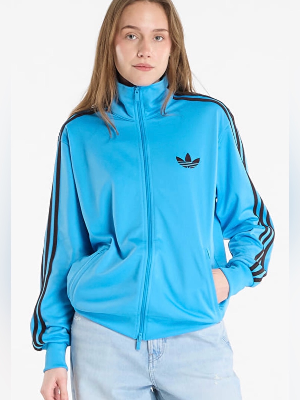 Adidas Originals Firebird Track Top Jacket Loose Fit Blue